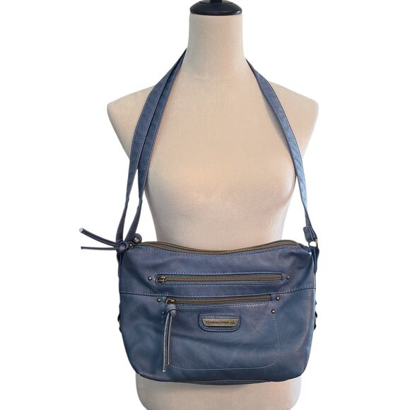 stone mountain USA Handbags - Stone Mountain USA Blue Crossbody Purse Shoulder Messenger Bag Adjustable Strap